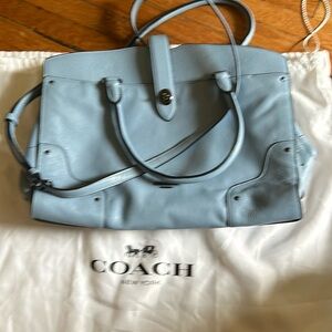 coach mercer satchel 37167cornflower blue